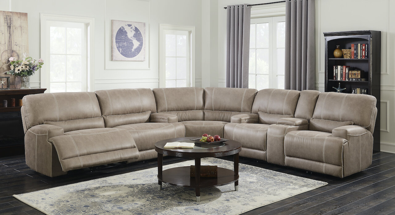 Oversized Power Reclining Sectional Daniels Furniture Cleveland Bedford Euclid Garfield Heights Maple Heights Richmond Heights Furniture